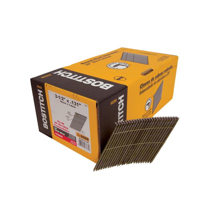 Bostitch Stanley S16d131-fh 3-1/2 Smooth Shank 28 Stick Framing Nails 2;000 Count