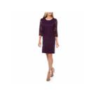 Liz Claiborne 3/4 Sleeve Pattern Shift Dress