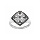 Womens 3/4 Ct. T.w. Genuine White Diamond Sterling Silver Cocktail Ring
