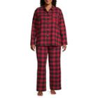 North Pole Trading Company Plaid Coat Front 2 Piece Set -women's Plus