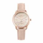Geneva Womens Rosegold Mother Of Pearl Dial Pink Strap Watch