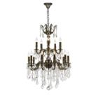 Versailles Collection 18 Light 2-tier Clear Crystal Chandelier