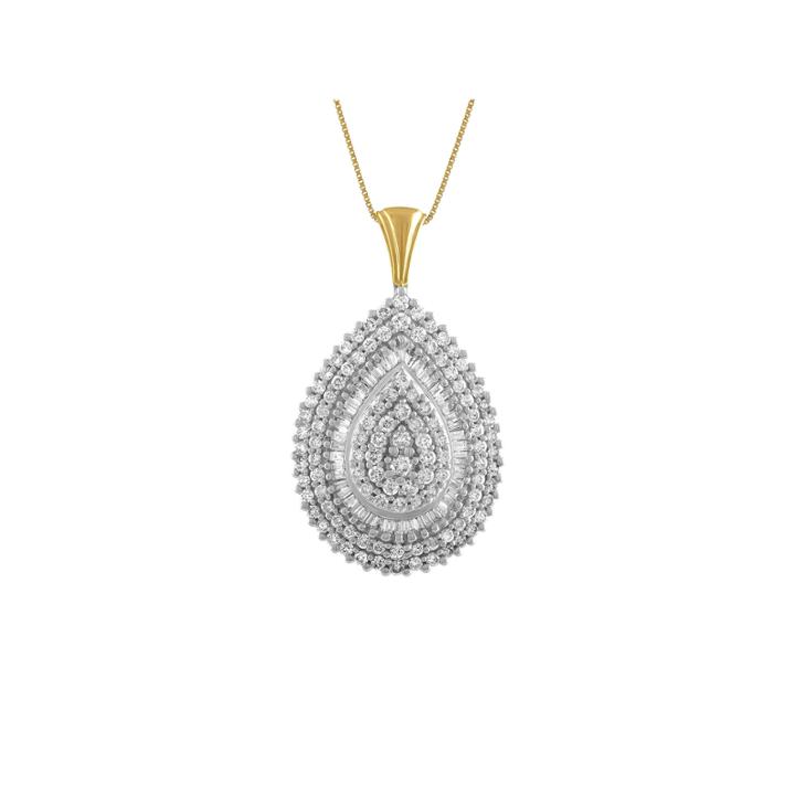 2 Ct. T.w. White Diamond Round 14k Gold Pendant
