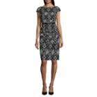 Alyx Cap Sleeve Diamond Sheath Dress