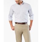 Dockers Long Sleeve Gingham Button-front Shirt-big And Tall