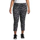 Xersion Jersey Camouflage Workout Pants - Plus