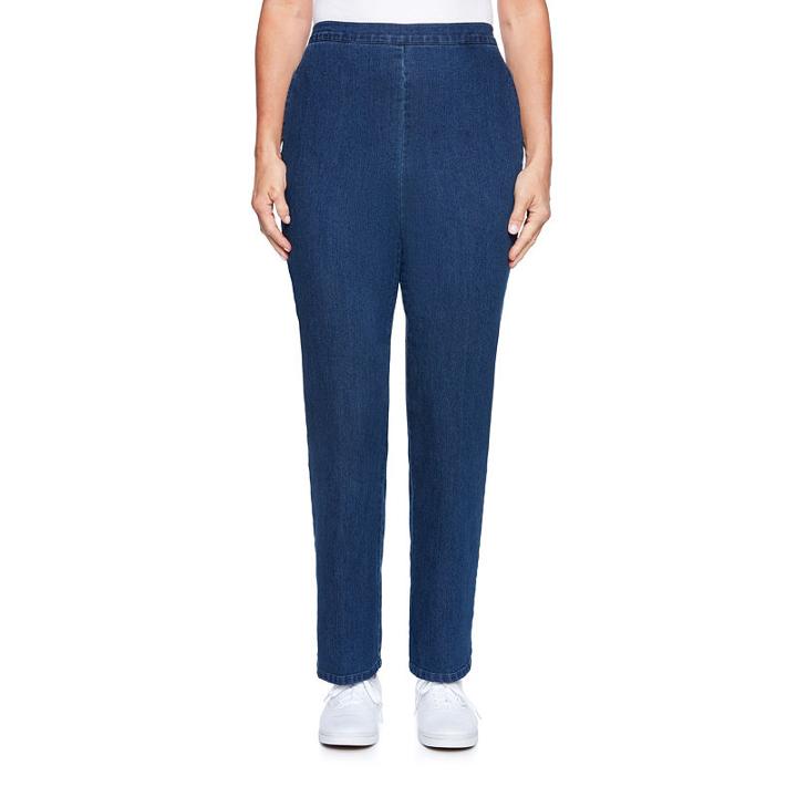 Alfred Dunner Out Of The Blue Classic Fit Denim Pull-on Pants