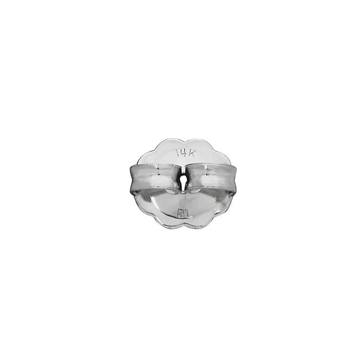 1 Pair Of 14k White Gold Earring Backs