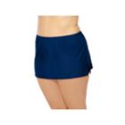 Costa Del Sol Solid Swim Skirt-juniors Plus