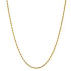 Made In Italy Solid Rope 24 Inch Chain Necklace