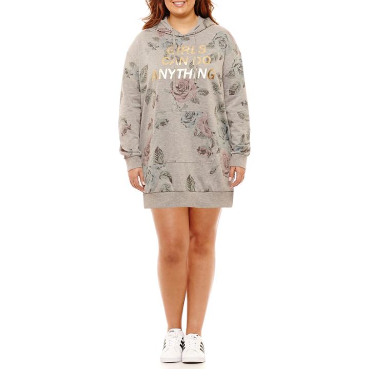 Inspired Hearts Long Sleeve Sweatshirt-juniors Plus