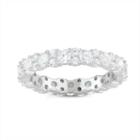 Womens 2 1/4 Ct. T.w. Cubic Zirconia White Sterling Silver Eternity Band