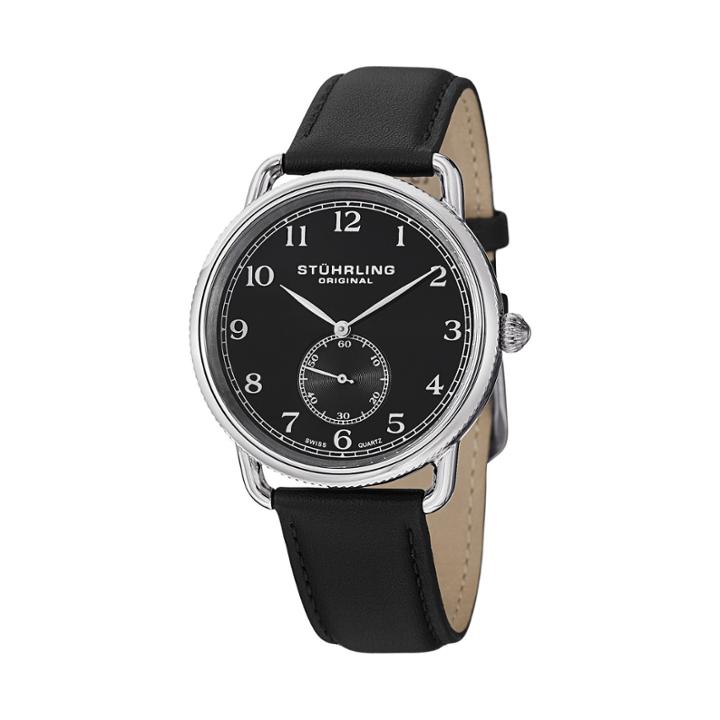 Stuhrling Black Strap Watch-sp12922