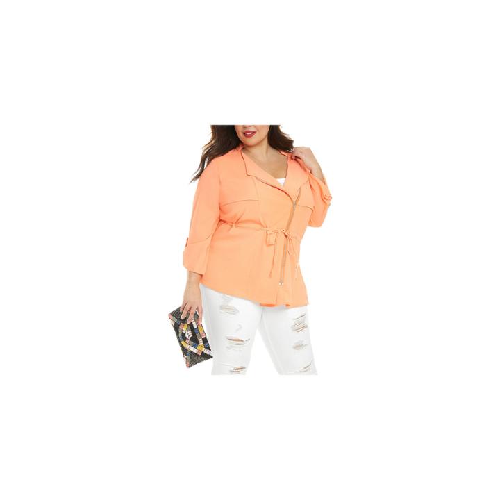 Fashion To Figure Shayla Light Spring Shirt Jacket-plus