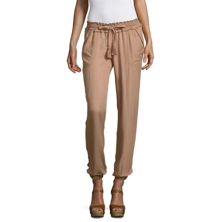 Rewind Linen Jogger Pants-juniors