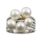 Cultured Freshwater Pink Pearl 14k Rose Gold Beaded Ring