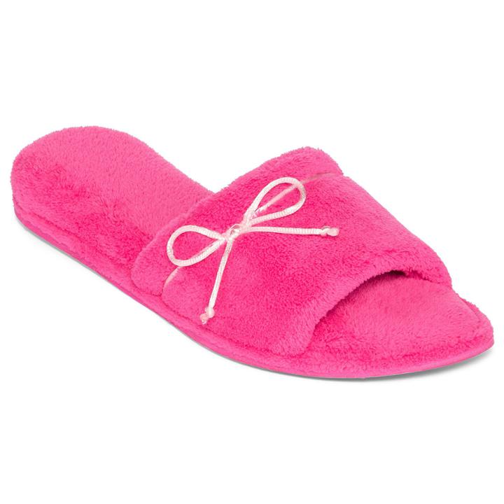 Dearfoams Open-toe Terry Slippers