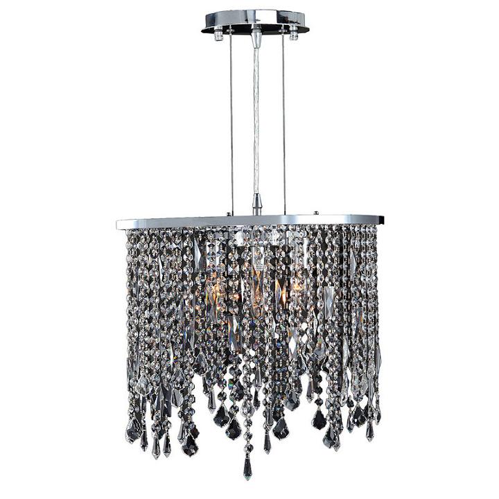 Fiona Collection 3 Light Chrome Finish Crystal Pendant