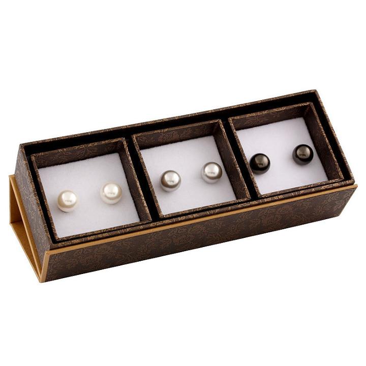Womens 3-pc. Multi Color Sterling Silver Earring Set