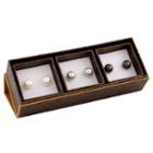 Womens 3-pc. Multi Color Sterling Silver Earring Set