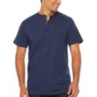 Society Of Threads Short Sleeve Henley Shirt-big And Tall