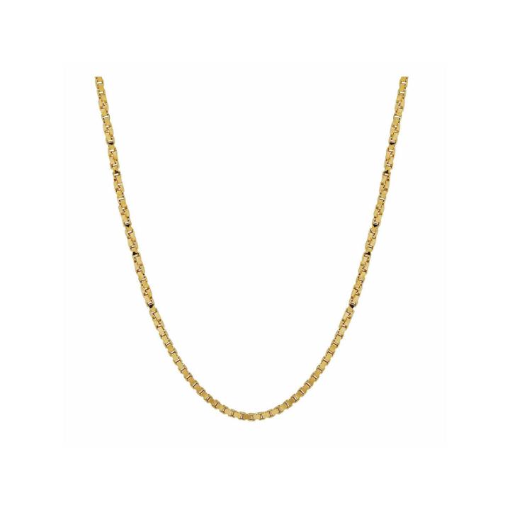 14k Yellow Gold 1.15mm 16 Twisted Box Chain Necklace