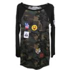 Stillettos Baseball Camo Tunic With Patches