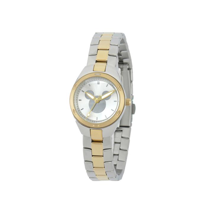 Disney Mickey Mouse Womens Two-tone Stainless Steel Watch