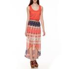 Love Reigns Sleeveless Lace-bodice Chiffon-wrap Maxi Dress - Juniors