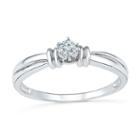 Promise My Love Womens 1/10 Ct. T.w. Round White Diamond 10k Gold Promise Ring