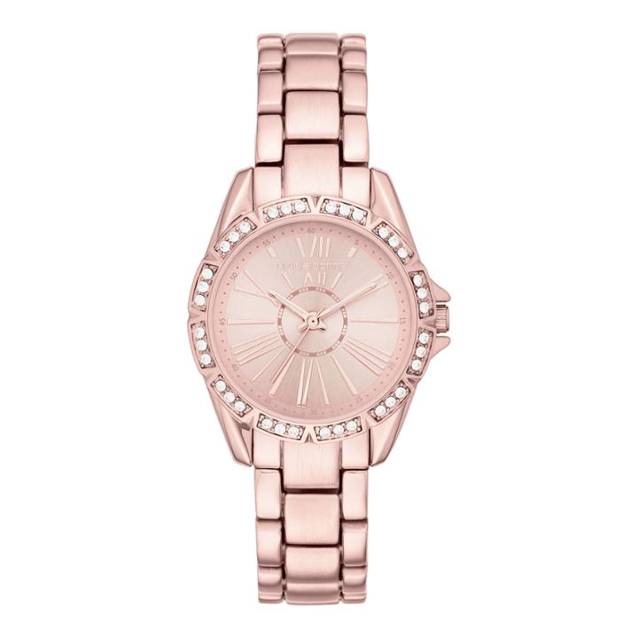 Liz Claiborne Womens Rose-tone Roman Numeral Watch