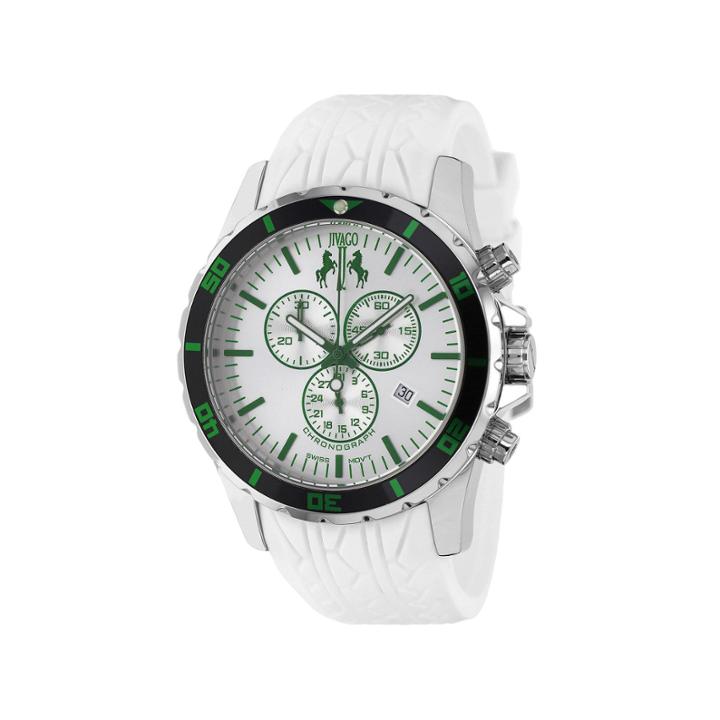 Jivago Mens White Strap Watch-jv0126