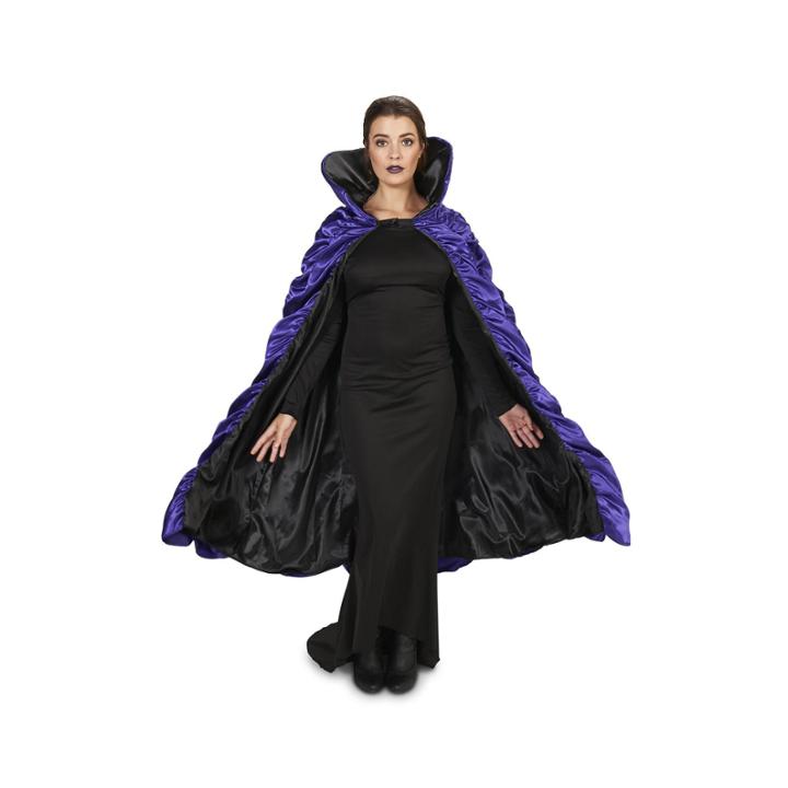 Purple & Black Reversible Adult Cape