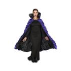 Purple & Black Reversible Adult Cape