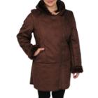 Excelled Faux-shearling 3/4-length Coat