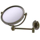 Allied Brass 8 Inch Wall Mounted Extending Make-upmirror 5x Magnification