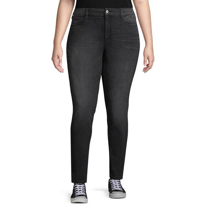 Arizona High Rise Skinny Fit Jeggings-juniors Plus