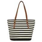 St. John's Bay Buckle Strap Straw Tote Bag