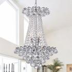 Avril Chrome-finish 55-inch Crystal Chandelier