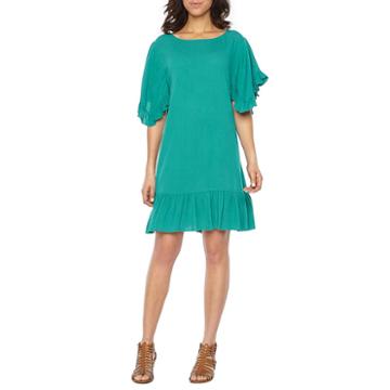 Vivi By Violet Weekend Elbow Sleeve Shift Dress