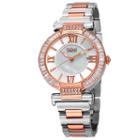 Burgi Womens Two Tone Strap Watch-b-082ttr