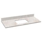 30.5-in. W 18.75-in. D Quartz Top In Beige Colorfor 1 Hole Faucet