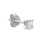 Single 1/10 Ct. T.w. Diamond 14k White Gold Stud Earring