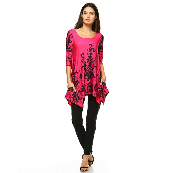 White Mark Yanette Tunic Top