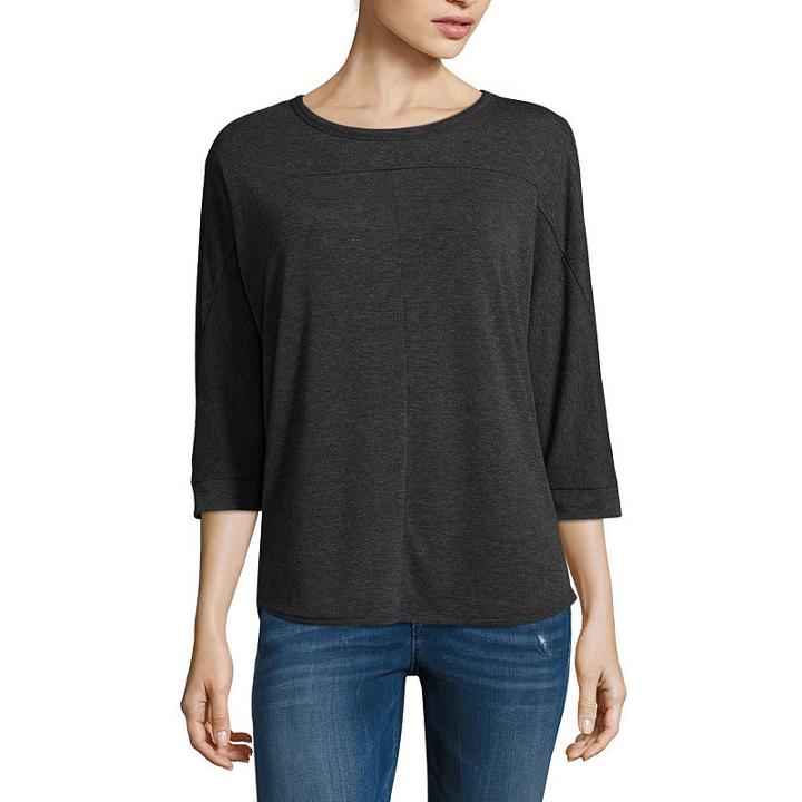 A.n.a 3/4 Sleeve Round Neck T-shirt