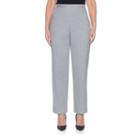 Alfred Dunner Play Date Knit Flat Front Pants-misses Short