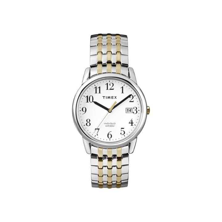 Timex Mens Two-tone Stainless Steel Expansion Strap Watch T2p2957r