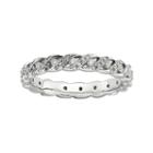 Diamond Stackable Ring 3/4 Ct. T.w Silver