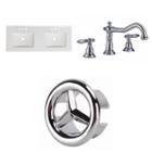 59-in. W 3h8-in. Ceramic Top Set In White Color -cupc Faucet Incl.