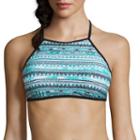 Arizona Mix & Match Stripe Halter Swimsuit Top-juniors